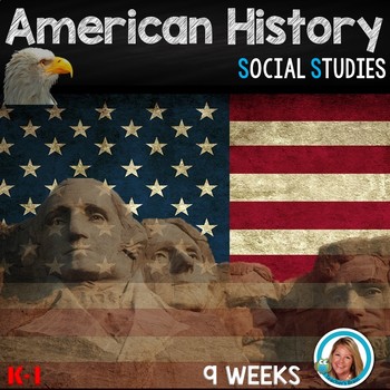 Preview of American HISTORY Kindergarten and 1st Grade  9 WEEKS