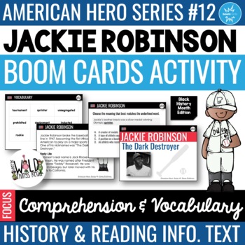 Preview of American Hero Series #12 BOOM Cards: Jackie Robinson
