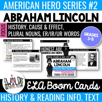 Preview of American Hero Series #2 BOOM Cards: Abraham Lincoln