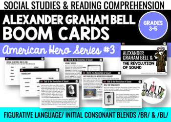 Preview of American Hero Series #3 BOOM Cards: Alexander Graham Bell