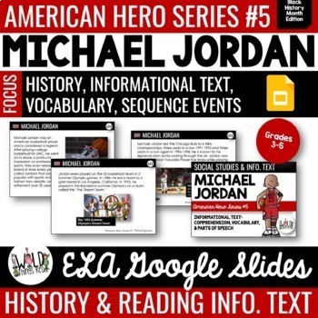 Preview of American Hero Series #5 GOOGLE Task Cards: Michael Jordan 