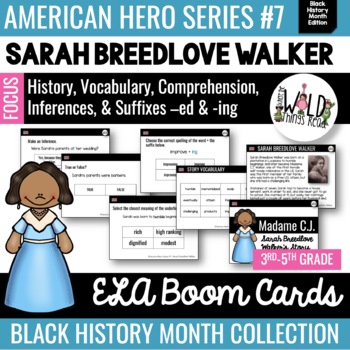 Preview of American Hero Series #7 BOOM Cards: Madame C.J. Walker