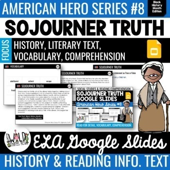 Preview of American Hero Series #8 GOOGLE Task Cards: Sojourner Truth