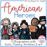 American Heroes Reading, Timelines, Tests, Art