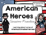 American Heroes Cursive Packet