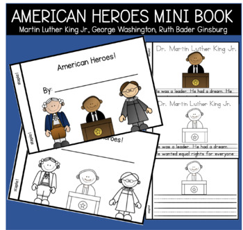 Preview of American Heroes Mini Book