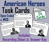 American Heroes Task Cards: Martin Luther King, Rosa Parks