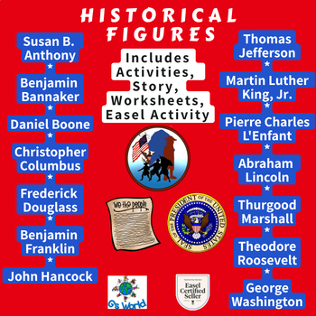 Preview of American Historical Figures - Standards Based - EXPANDED