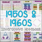 American History 1950s and 1960s Interactive Notebook Grap