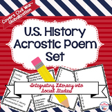 American History Acrostic Poem Set