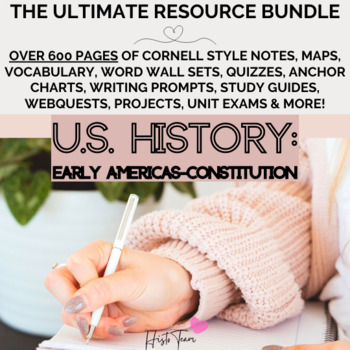 Preview of American History BUNDLE: Geography - The Constitutional Convention Worksheets