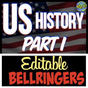 Preview of American History Bellringers Bundle | 11 Bellringer Sets for US History