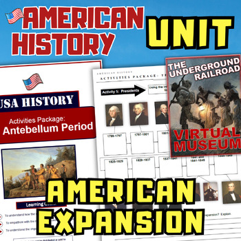 Preview of US History American Expansion Unit- Jefferson, Antebellum, Jackson, Lewis, Clark