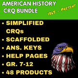 American History CRQ Bundle Two: 1865 - Present