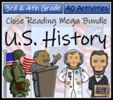 American History Close Reading Comprehension Bundle | 3rd 