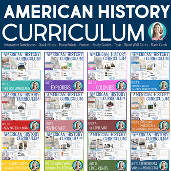 Preview of American History Curriculum Mega-Bundle