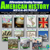 American History Differentiated Reading Mega-Bundle