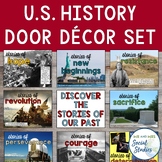 American History Door Decor Set or Bulletin Board Kit | US