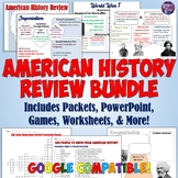 US History End-of-Year Review Resources Bundle