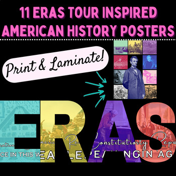 Preview of American History Eras Printable Posters Exploration-Reconstruction
