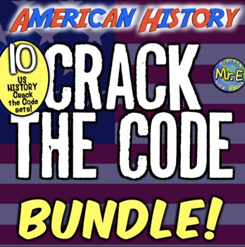 Preview of American History Escape Room Activities | 10 Escape Rooms for American History