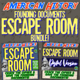 American History Escape Room | Traditional + Distance Lear