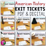 American History Exit Ticket Bundle US Geography - Westwar