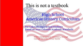 Preview of American History Framework w/o supplementary materials