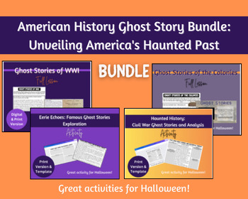 Preview of American History Ghost Story Bundle: Unveiling America's Haunted Past