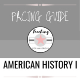 American History I Pacing Guide NC- Pre 2022-2023 Standard