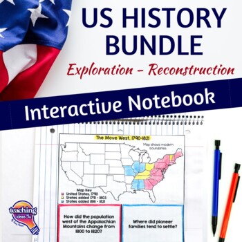 Preview of American History Interactive Notebook Exploration - Reconstruction Bundle 8th Gr