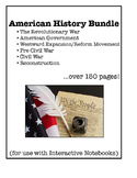 American History Interactive Notebook Foldable Files BUNDLE