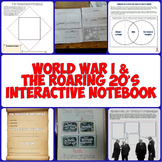World War I & the Roaring 20's Interactive Notebook Set