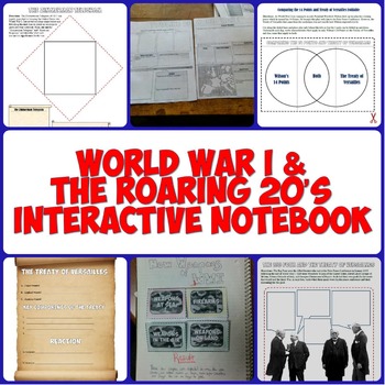 Preview of World War I & the Roaring 20's Interactive Notebook Bundle