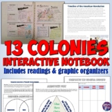13 Colonies Interactive Notebook for American History