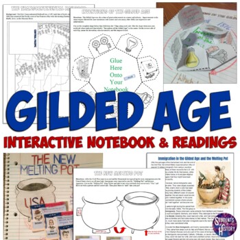 Preview of Gilded Age, Progressive Era, and Imperialism Bundle Interactive Notebook Bundle