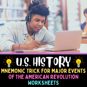 Preview of American History Major Events of the Revolutionary War Memory Trick Worksheets