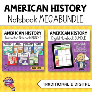 Preview of American History MEGA BUNDLE: Digital & Paper Interactive Notebook