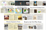 American History PowerPoint Note Bundle (Founding to Civil War)