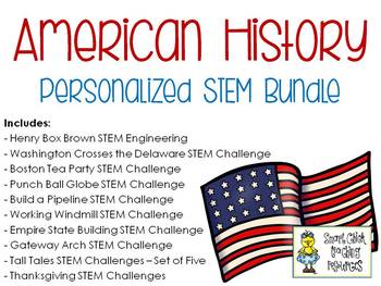 Preview of American History PERSONALIZED STEM Bundle