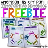American History Part 1 Interactive Notebook and Graphic O