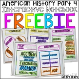 American History Part 4 Interactive Notebook and Graphic O