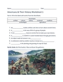 American History Pre-Columbian to Now Worksheets