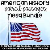 American History Reading Comprehsion Paired Passages MEGA 