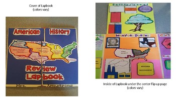 Preview of American History Review Lapbook