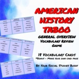 American History Taboo Vocabulary Review