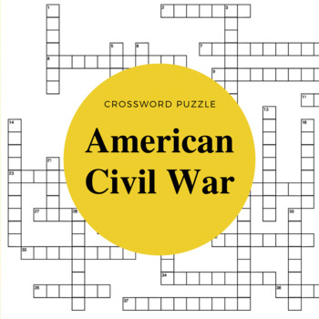 Civil War Puzzle Worksheets Teaching Resources Tpt