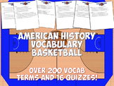 American History Vocabulary Basketball Terms and Quizzes Game