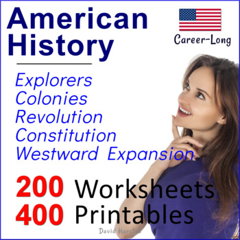 Preview of American History Worksheets (4th, 5th, 6th, 7th Grade)