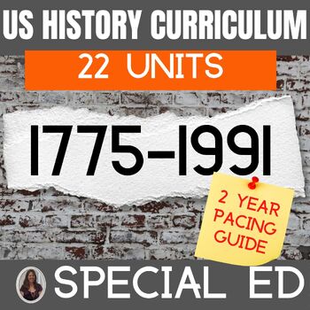 Preview of United States History Special Education Curriculum Bundle US History Curriculum